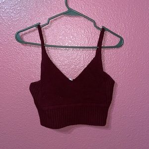 Knit crop top